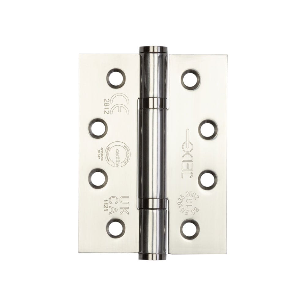 Frelan Hardware Hinges Polished Stainless Steel / Ball Bearing Hinges / 4" x (102mm) Frelan - 102x76x3mm PSS 3 Knuckle PBH