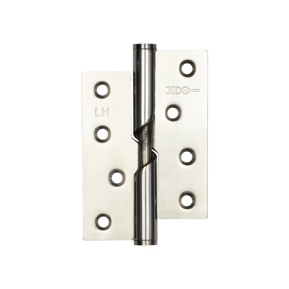 Frelan Hardware Hinges Polished Stainless Steel / Rise & Fall Hinges / 4" x (102mm) Frelan - 102x76x3mm PSS L/H rising butt hinge