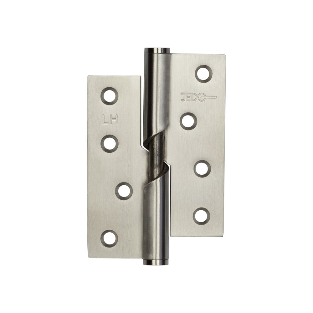 Frelan Hardware Hinges Satin Stainless Steel / Rise & Fall Hinges / 4" x (102mm) Frelan - 102x76x3mm SSS L/H rising butt hinge