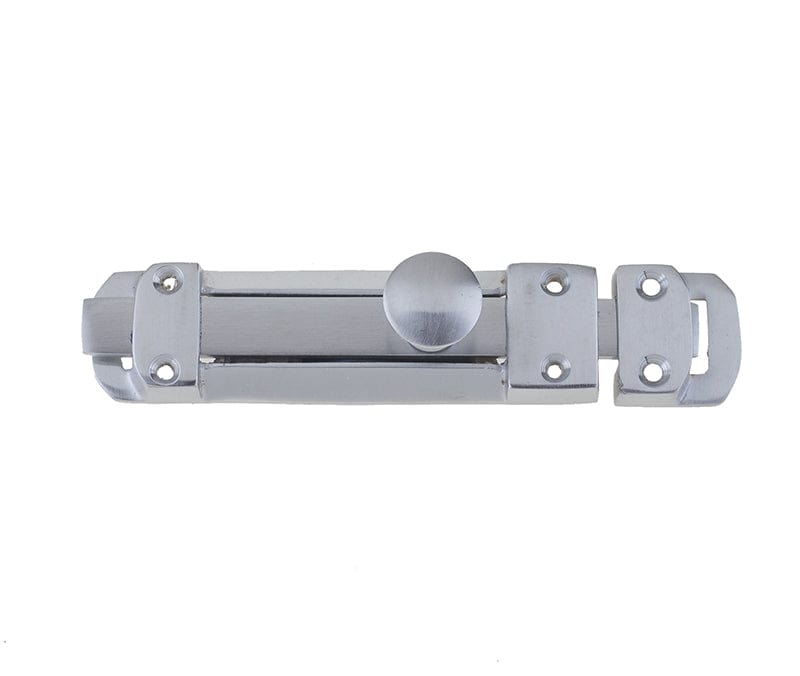 Frelan Hardware Accessories Satin Chrome / Straight Surface Bolts / 150mm / 6" Frelan - 150mm SC contract door bolt