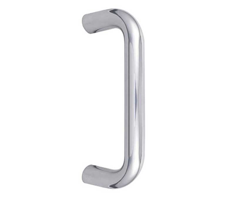 Frelan Hardware Door Furniture Polished Stainless Steel / Pull Handles (Bolt Through) Frelan - 150x19mm PSS D shape pull handle B/T Grade 304