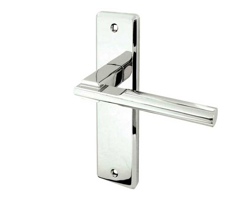 Frelan Hardware Door Furniture Polished Chrome / Latch Handles Frelan - 180x50mm PC Delta lever latch