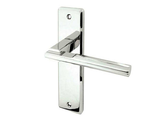 Frelan Hardware Door Furniture Polished Chrome / Latch Handles Frelan - 180x50mm PC Delta lever latch