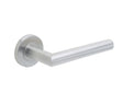 Frelan Hardware Door Furniture Satin Stainless Steel / Round Rose Frelan - 19mm dia SSS Julian lever on 8mm Rose Grade 201