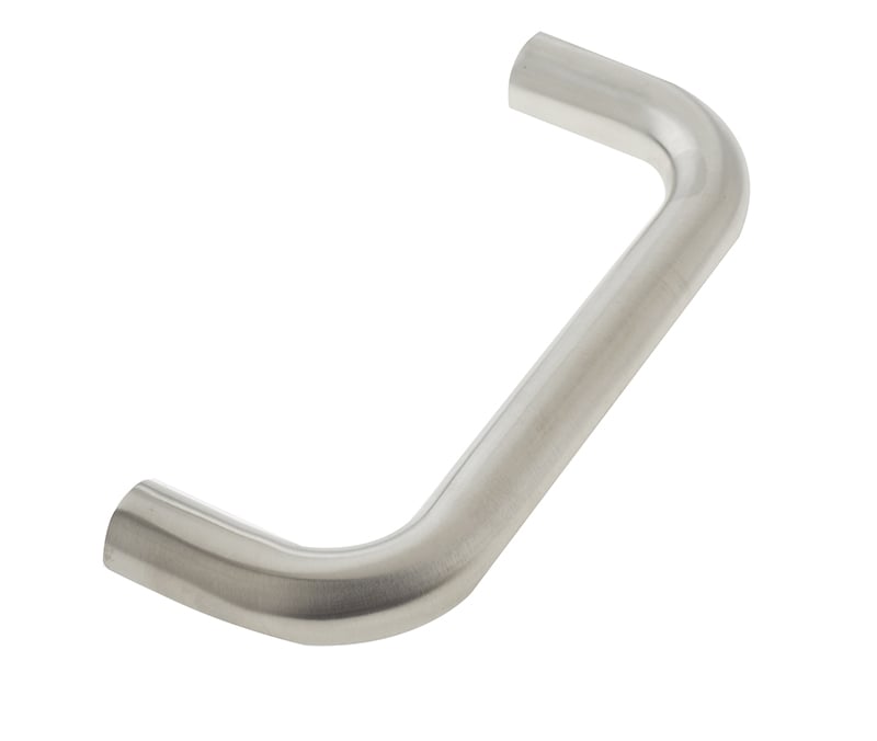 Frelan Hardware Door Furniture Satin Stainless Steel / Pull Handles (Bolt Through) Frelan - 225x19mm SSS D shape pull handle B/T Grade 304