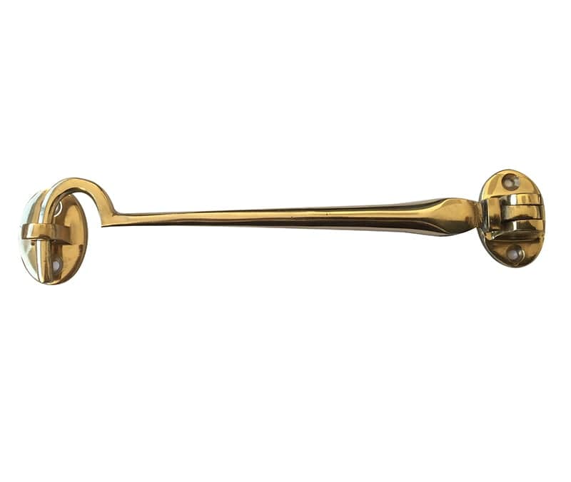 Frelan Hardware Accessories Polished Brass / Cabin Hooks / 10" / 250mm Frelan - 250mm Cabin Hooks - Polished Brass