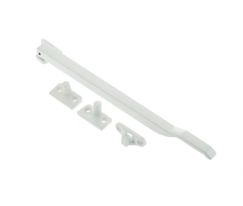 Frelan Hardware Window Furniture White Frelan - 250mm White Non locking casement stay