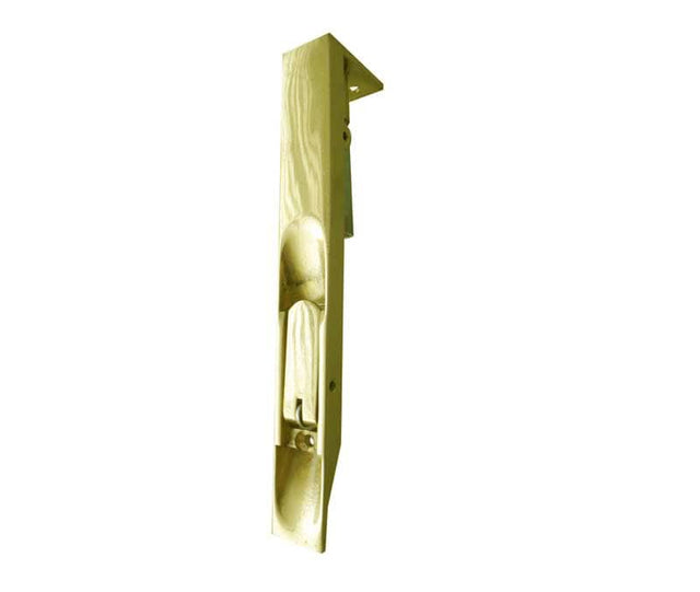 Frelan Hardware Accessories Polished Brass / Flush Bolts / 250mm / 10" Frelan - 250MM X 20MM PB LVR ACT FLUSH BOLT
