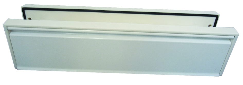 Frelan Hardware Door Furniture White / Sleeved Letterbox / 295 x 71mm Frelan - 295 x 71mm WHITE LETTERPLATE