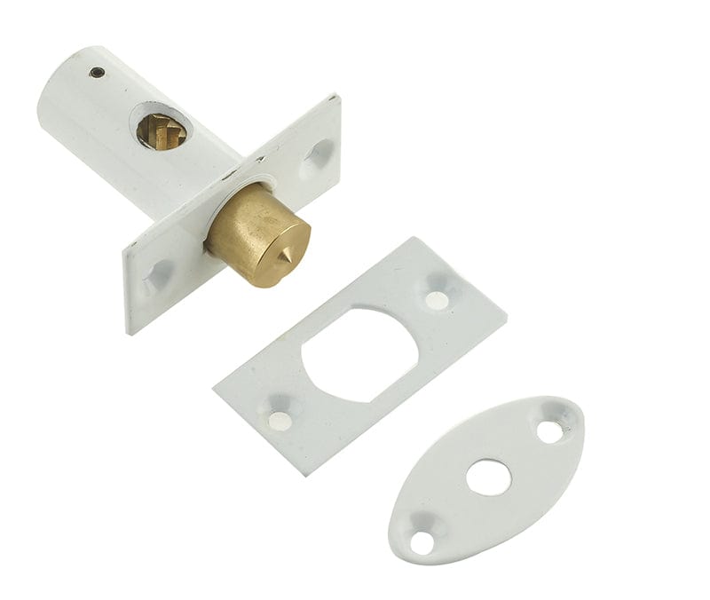 Frelan Hardware Locks & Latches White / Rack Bolt / 36mm Frelan - 36mm Mortice Rack Bolt - White