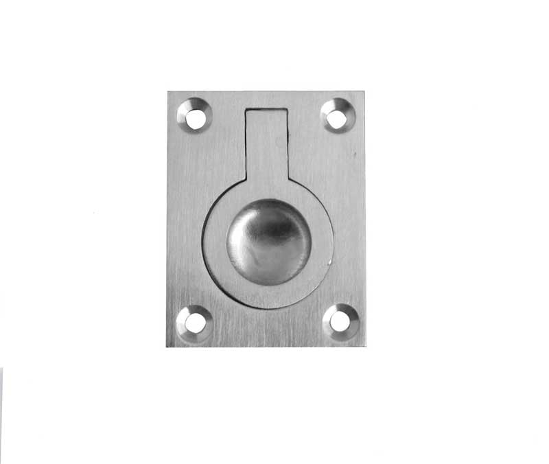 Frelan Hardware Accessories Satin Chrome / 50 x 38mm Frelan - 38x50mm Flush Ring - Satin Chrome