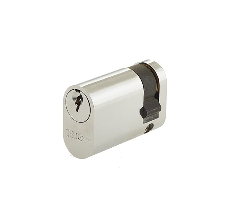 Frelan Hardware Locks & Latches Polished Chrome / Oval Single Cylinder / 30 x 10mm Frelan - 40mm PC Oval single cylinder