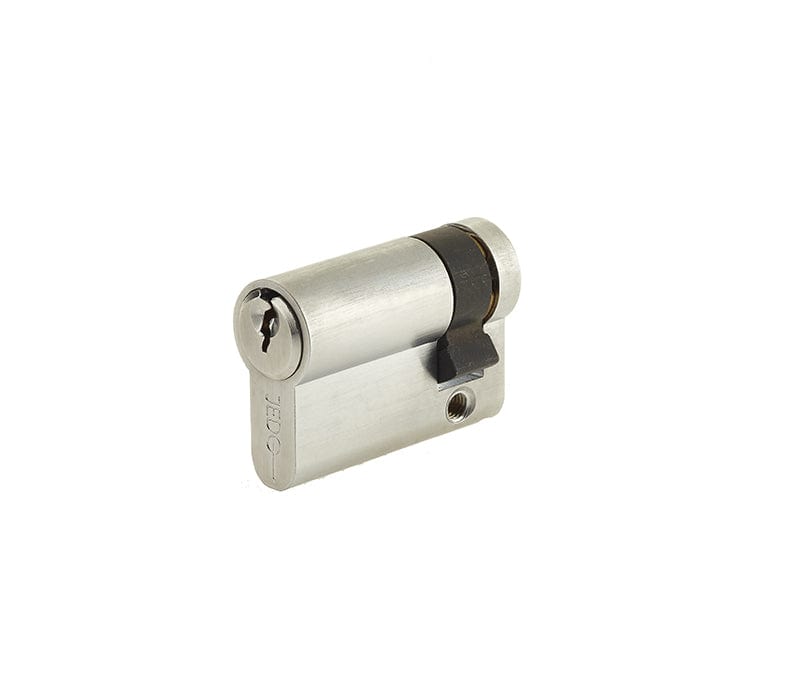 Frelan Hardware Locks & Latches Satin Chrome Frelan - 40mm SC Euro single cyl KA 62134