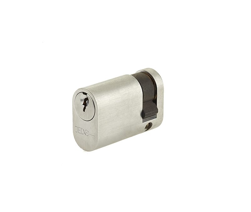 Frelan Hardware Locks & Latches Satin Chrome Frelan - 45mm SC Oval single cylinder