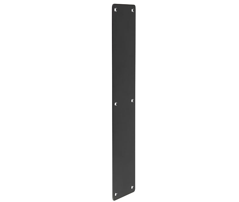 Frelan Hardware Door Furniture Black / Finger Plates / 475 x 75mm Frelan - 475x75mm MB finger plate radius corners