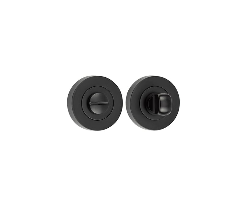 Frelan Hardware Door Furniture Black / No Frelan - 50mm MB Turn & release