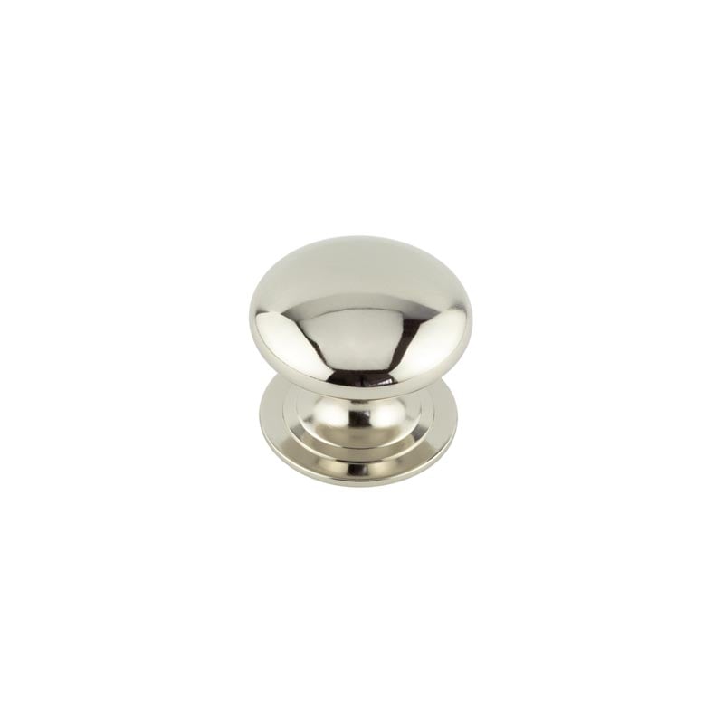 Frelan Hardware Cabinet Hardware Polished Nickel / Cabinet Knobs / 50mm Dia. Frelan - 50mm PN Cupboard knob