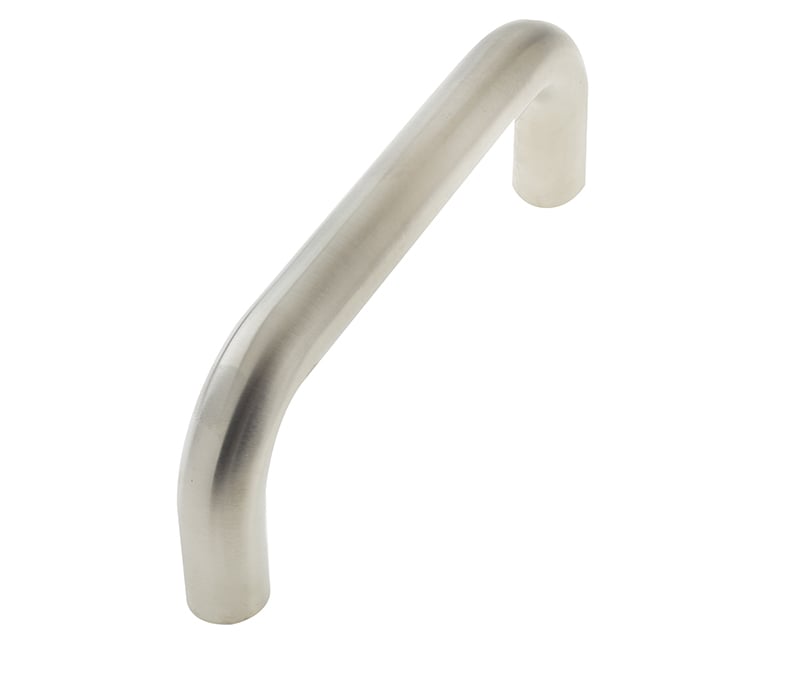 Frelan Hardware Door Furniture Satin Stainless Steel / Pull Handles (Bolt Through) Frelan - 600x19mm SSS D shape pull handle B/T Grade 304