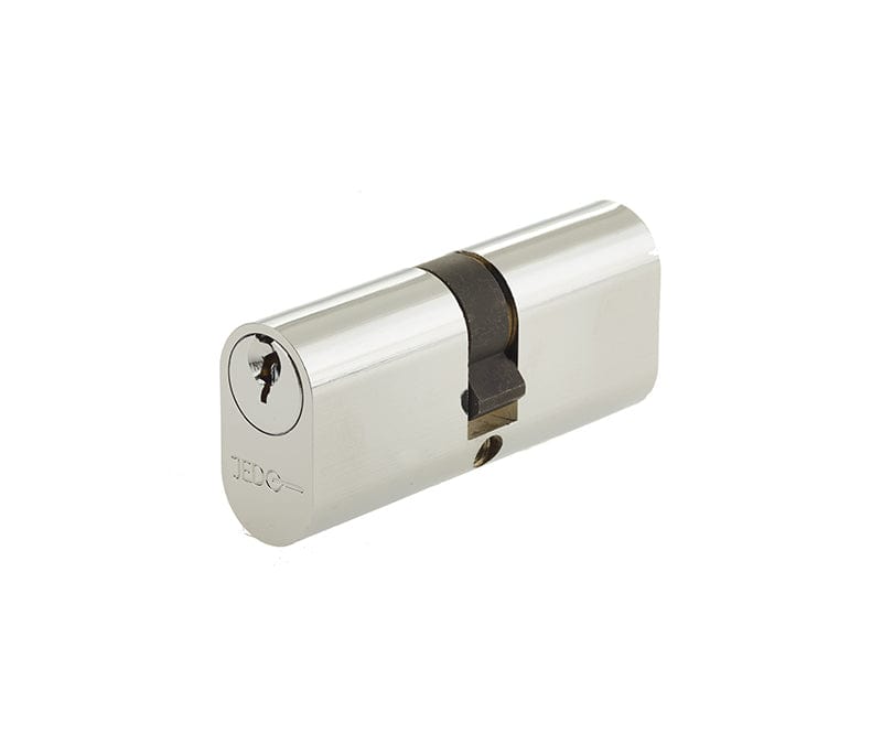 Frelan Hardware Locks & Latches Polished Chrome / Oval Double Cylinder / 30 x 30mm Frelan - 60mm PC Oval double cylinder