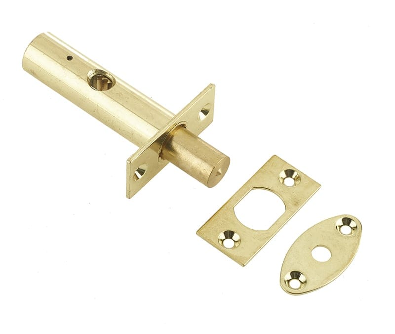 Frelan Hardware Locks & Latches Polished Brass / Rack Bolt / 62mm Frelan - 62mm Mortice Rack Bolt - Polished Brass