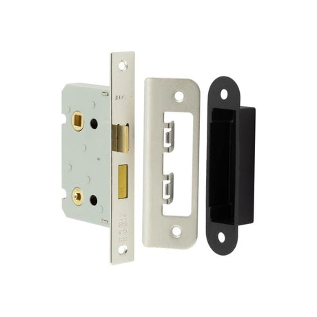 Frelan Hardware Locks & Latches Nickel Plated Frelan - 63mm NP Bathroom lock square forend