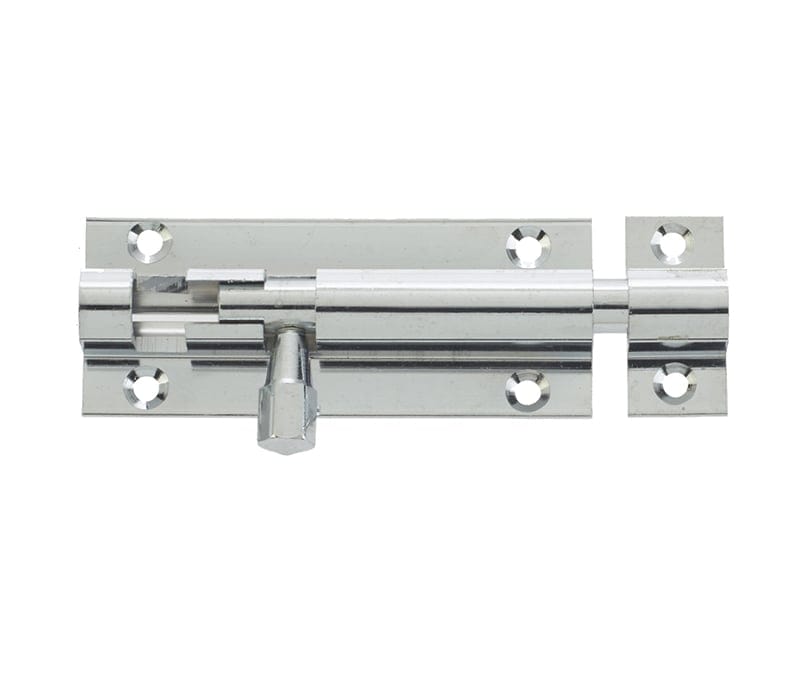 Frelan Hardware Accessories Polished Chrome / Straight Surface Bolts Frelan - 64x25mm PC STR Barrel bolt