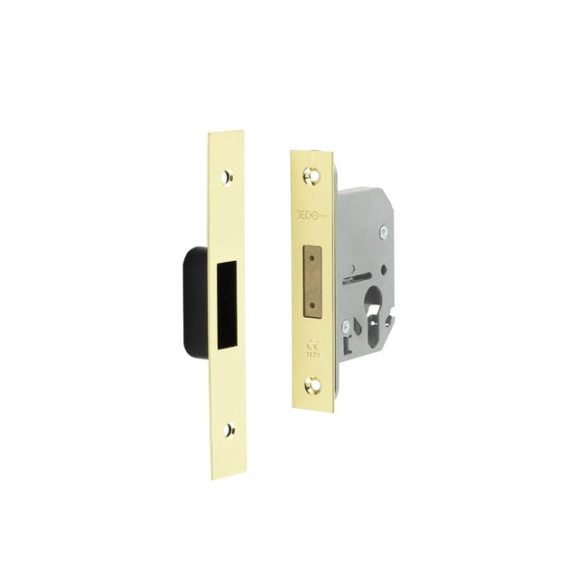 Frelan Hardware Locks & Latches Polished Brass Frelan - 65mm PB Euro profile deadlock