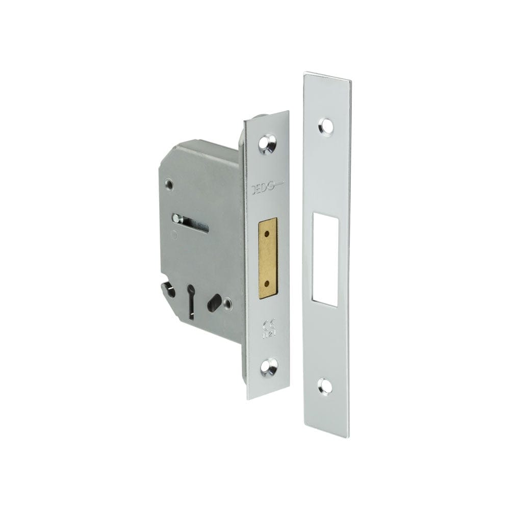 Frelan Hardware Locks & Latches Polished Chrome Frelan - 65mm PC 3 Lever deadlock