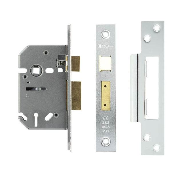 Frelan Hardware Locks & Latches Polished Chrome Frelan - 65mm PC 3 Lever sashlock