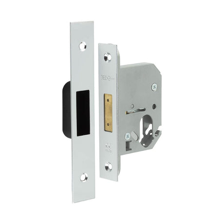 Frelan Hardware Locks & Latches Polished Chrome Frelan - 65mm PC Oval profile deadlock