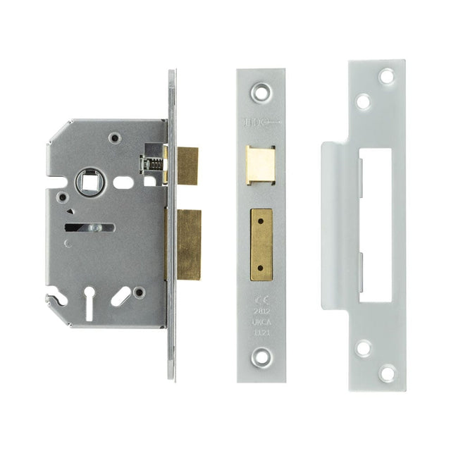Frelan Hardware Locks & Latches Satin Chrome Frelan - 65mm SC 3 Lever sashlock