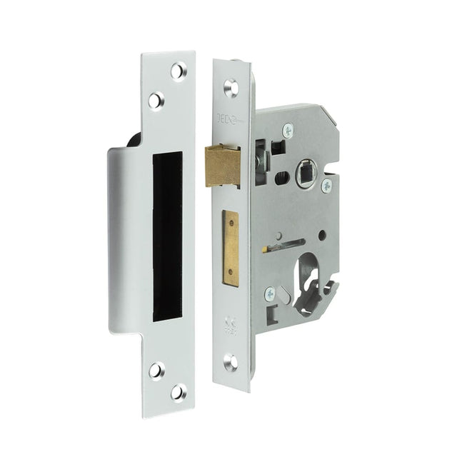 Frelan Hardware Locks & Latches Satin Chrome Frelan - 65mm SC Oval Profile Sashlock