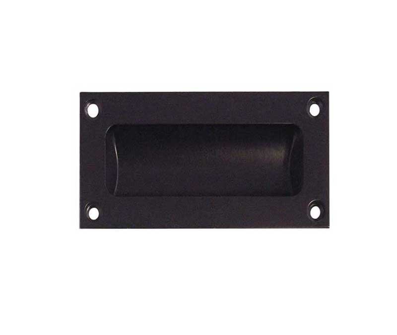 Frelan Hardware Door Furniture Black / Flush Handle / Rectangular Frelan - 75x40mm Flush Pull - Black