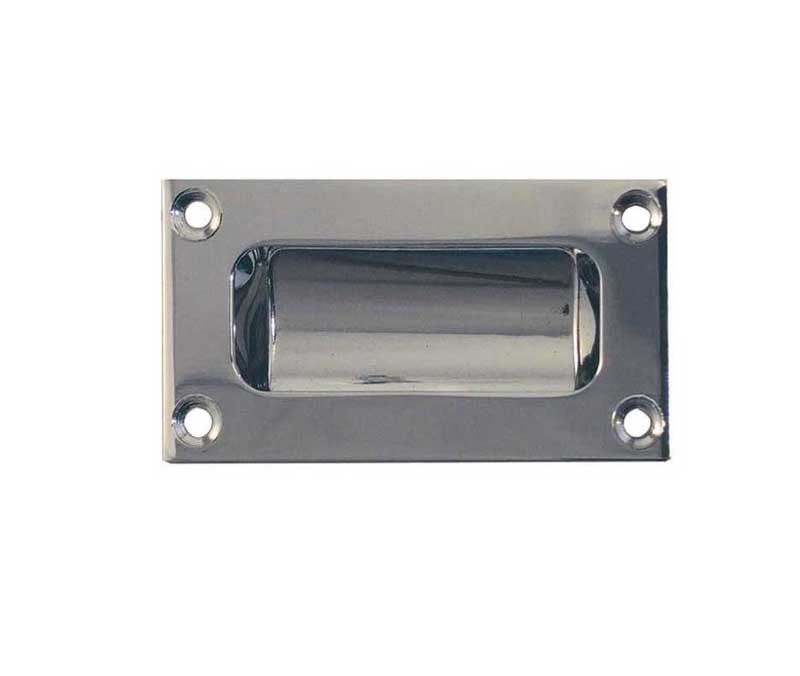 Frelan Hardware Door Furniture Polished Chrome / Flush Handle / Rectangular Frelan - 75x40mm Flush Pull - Polished Chrome