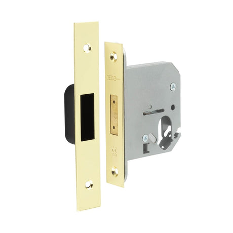 Frelan Hardware Locks & Latches Polished Brass Frelan - 76mm PB Oval profile deadlock