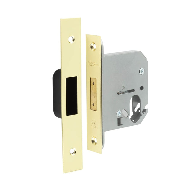 Frelan Hardware Locks & Latches Polished Brass Frelan - 76mm PB Oval profile deadlock