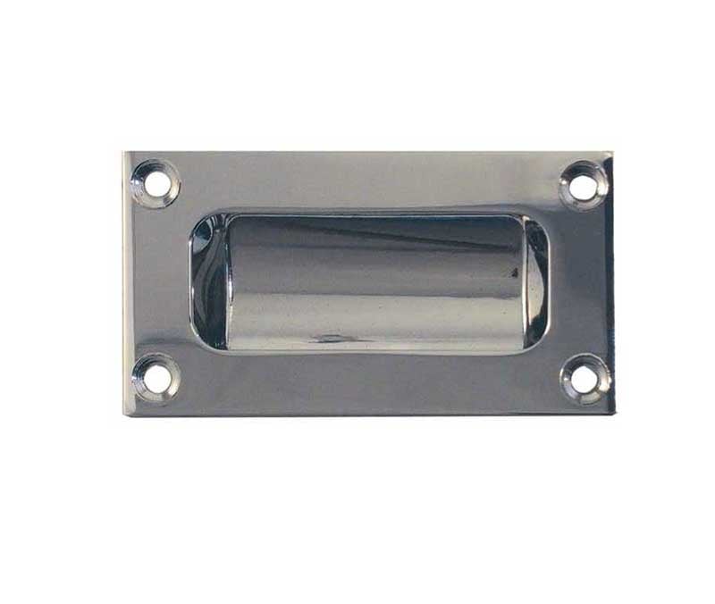 Frelan Hardware Door Furniture Polished Chrome / Flush Handle / Rectangular Frelan - 89x42mm Flush Pull - Polished Chrome
