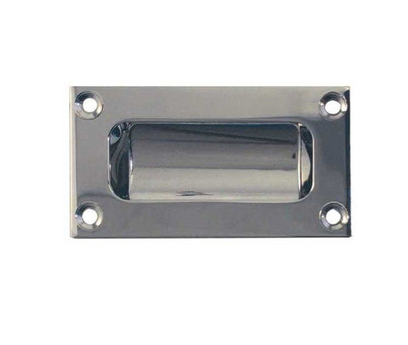 Frelan Hardware Door Furniture Polished Chrome / Flush Handle / Rectangular Frelan - 89x42mm Flush Pull - Polished Chrome