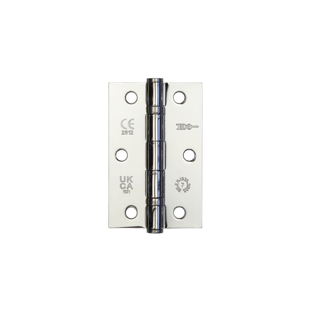Frelan Hardware Hinges Polished Chrome / Ball Bearing Hinges / 3.5" (89mm) Frelan - 89x58x2mm PC Steel ball bearing hinge