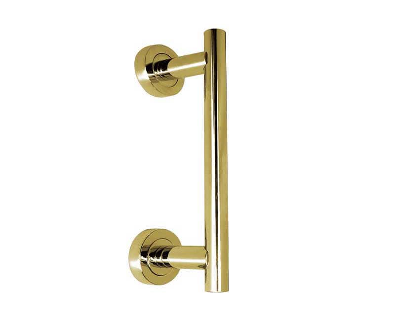 Frelan Hardware Door Furniture Polished Brass / Pull Handles (Face Fix) Frelan - Ascot 225mm Pull Handle - Polished Brass