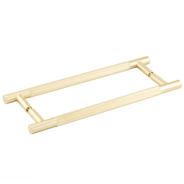 Frelan Hardware Door Furniture Satin Brass / Back to Back Fixing Pack Frelan Bari Pull Handle 300mm Back to Back - Satin Brass