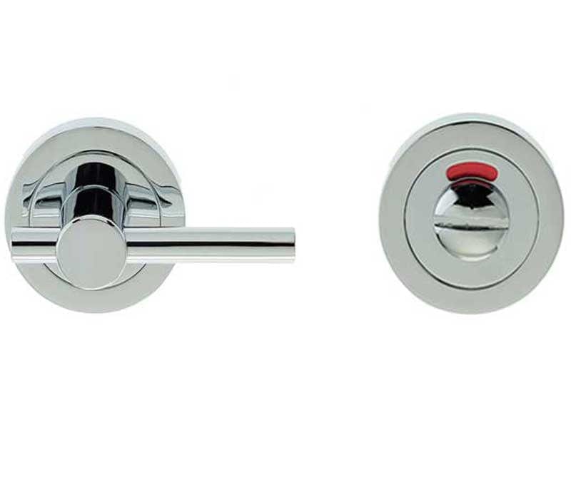 Frelan Hardware Door Furniture Polished Chrome / Easy Turn & Release Frelan - Bathroom Easy Turn & Release with Indicator - Polished Chrome