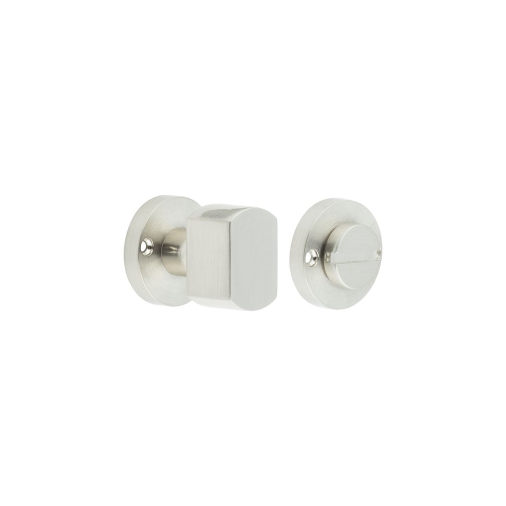 Frelan Hardware Door Furniture Satin Nickel / No Frelan - Bathroom Turn & Release - Satin Nickel