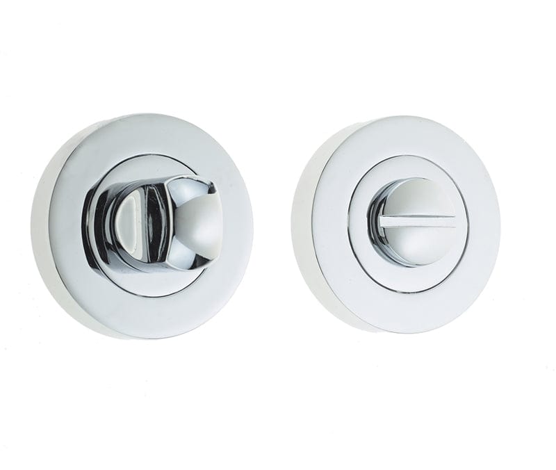Frelan Hardware Door Furniture Polished Chrome / No Frelan - Bathroom Turn & Release without Indicator - Polished Chrome