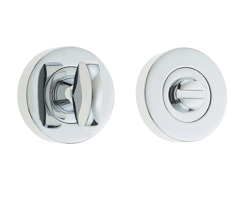 Frelan Hardware Door Furniture Polished Chrome / No Frelan - Bathroom Turn & Release without Indicator - Polished Chrome