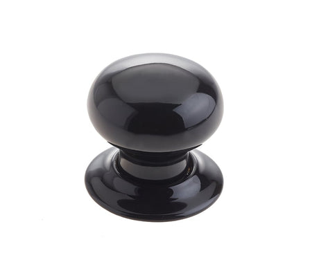 Frelan Hardware Door Furniture Black / Mortice Knobs Frelan - Black Porcelain Unsprung Mortice Knobs