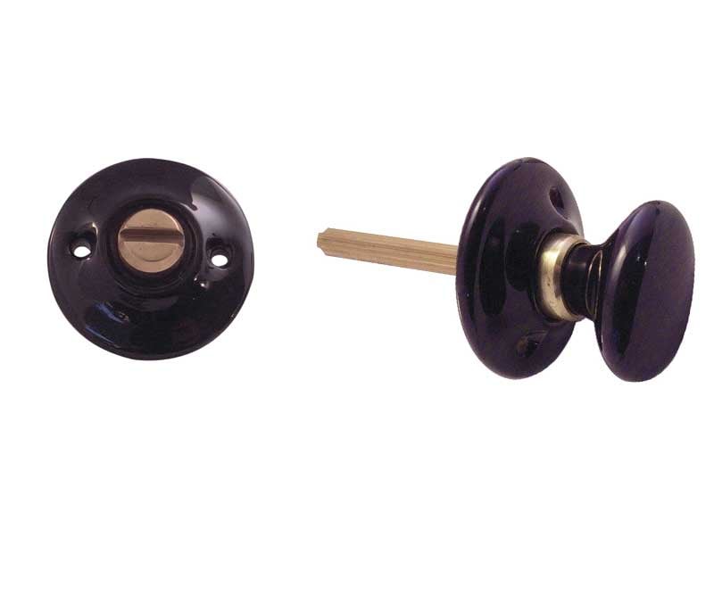 Frelan Hardware Door Furniture Black / No Frelan - Black Turn & Release without bolt