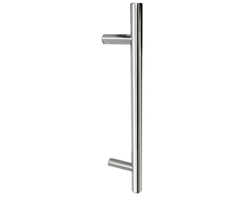 Frelan Hardware Door Furniture Satin Stainless Steel / Pull Handles (Bolt Through) Frelan - Bolt Through Guardsman Pull Handle 1000x19mm (900mm Centres) - Grade 30