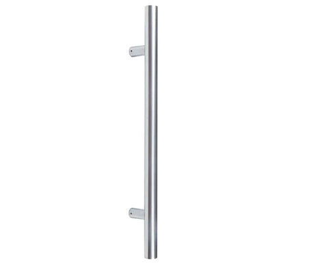Frelan Hardware Door Furniture Satin Stainless Steel / Pull Handles (Bolt Through) Frelan - Bolt Through Guardsman Pull Handle 1200x32mm (1000mm Centres) - Grade 3
