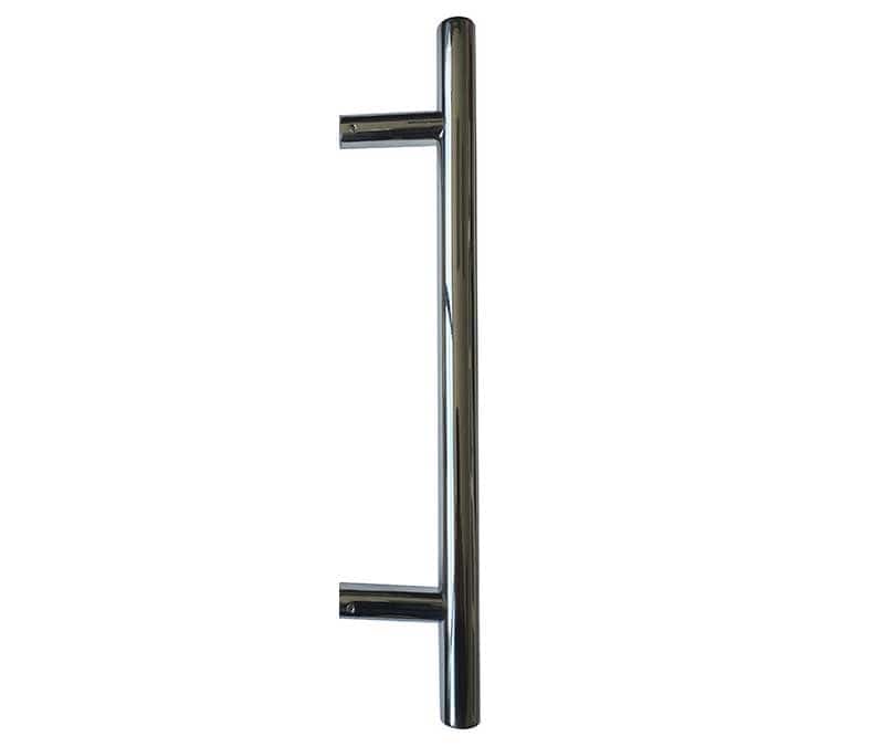 Frelan Hardware Door Furniture Polished Stainless Steel / Pull Handles (Bolt Through) Frelan - Bolt Through Guardsman Pull Handle 400x19mm (300mm Centres) - Grade 304